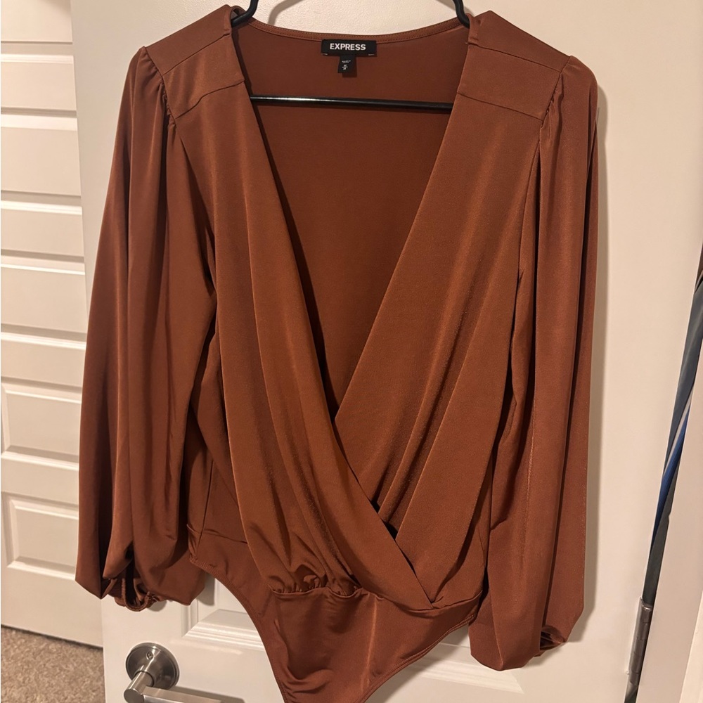 Express Women's Rust Bodysuit
